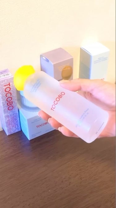 TOCOBO AHA BHA Lemon Tonerのクチコミ「スタコリマニアでトコボのレモントナー🍋モニター中♡キャップがレモンで可愛いから前から気になって.....」（2枚目）