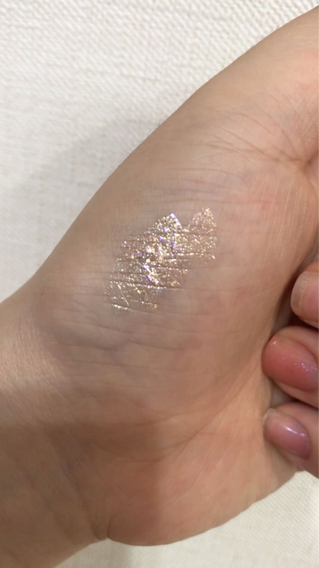 リキッド グリッター シャドウ/rom&nd/グリッターを使ったクチコミ（3枚目）