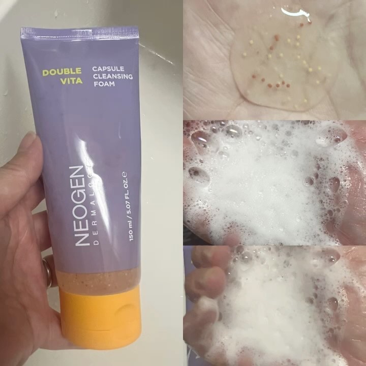 ダブルビタカプセルクレンジングフォーム/NEOGEN/洗顔フォームを使ったクチコミ（3枚目）