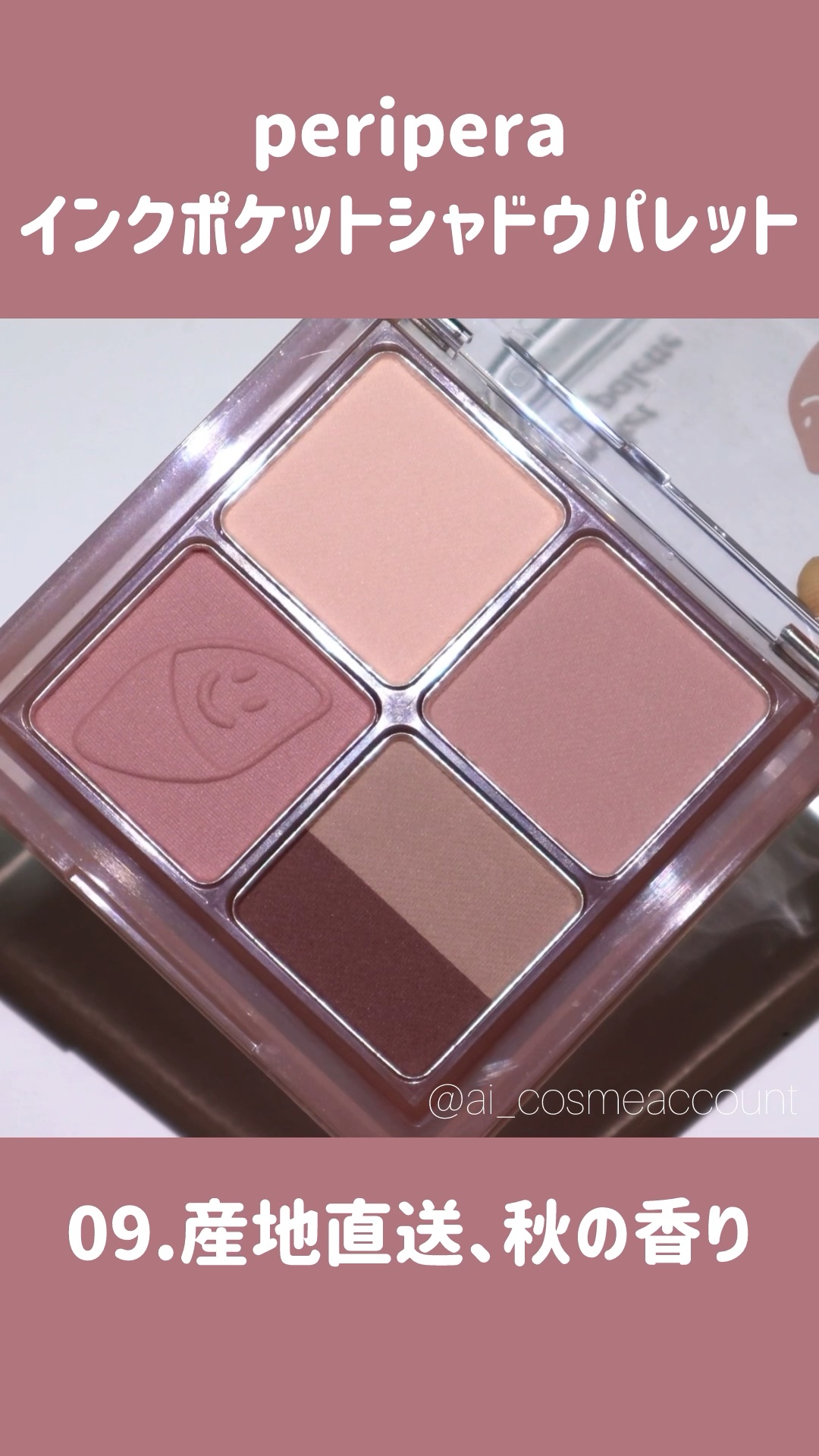 ペリペラ インク ポケット シャドウ パレット/PERIPERA/アイシャドウパレットを使ったクチコミ（1枚目）
