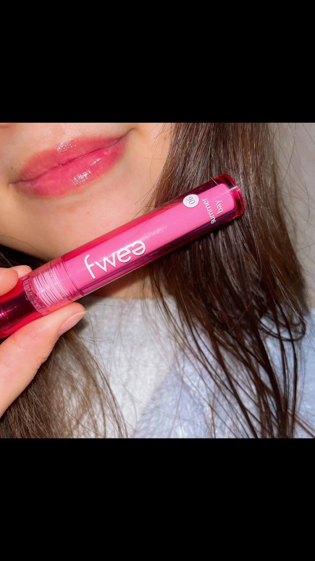 フィーティントガラス/fwee/リップティントを使ったクチコミ（1枚目）