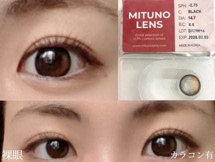 Feeling 1year/蜜のレンズ/カラーコンタクトレンズを使ったクチコミ(5枚目)