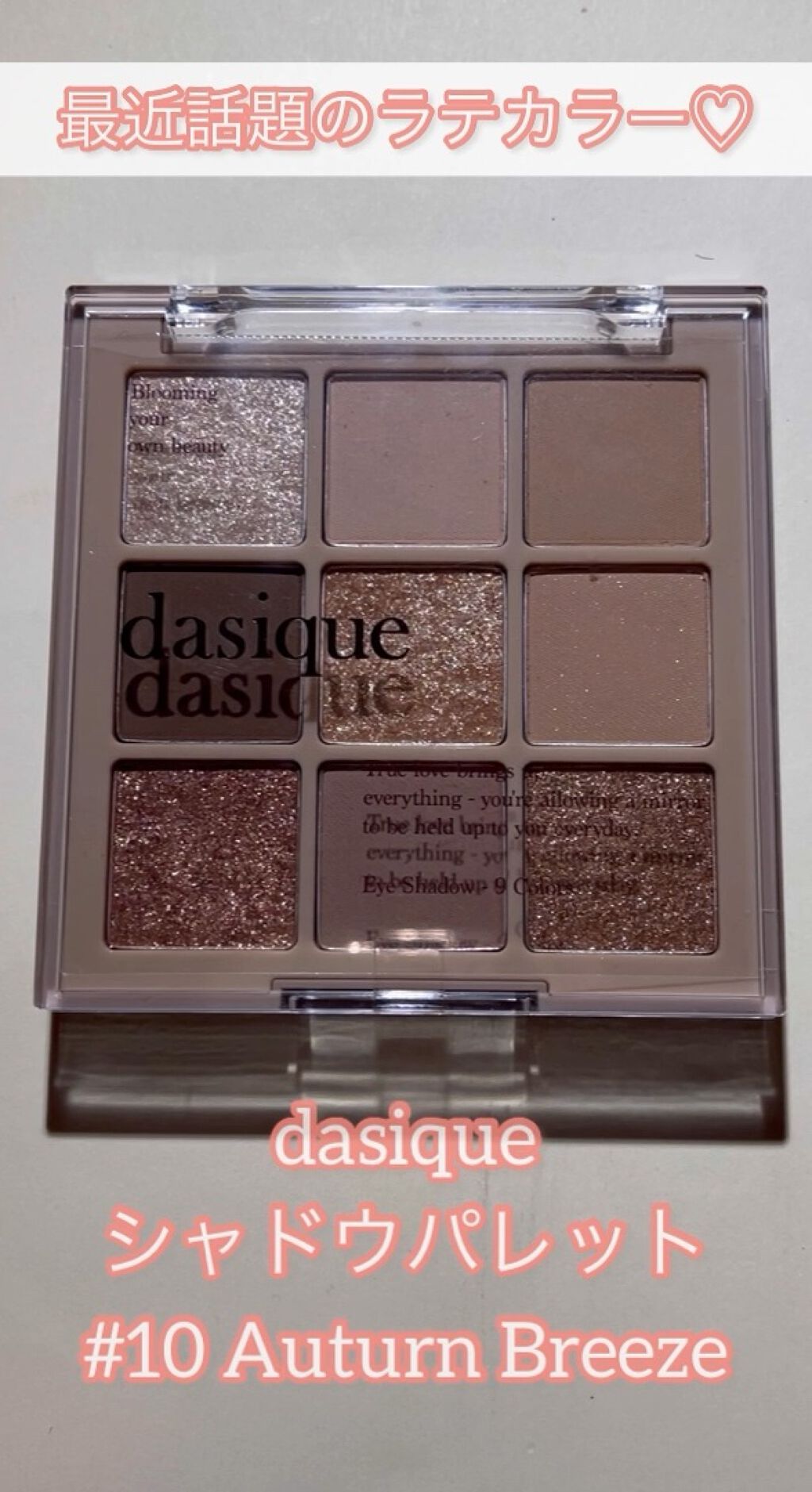 シャドウパレット/dasique/アイシャドウパレットを使ったクチコミ（1枚目）