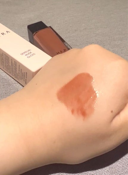 センシュアルヌードグロス/HERA/リップグロスを使ったクチコミ(4枚目)