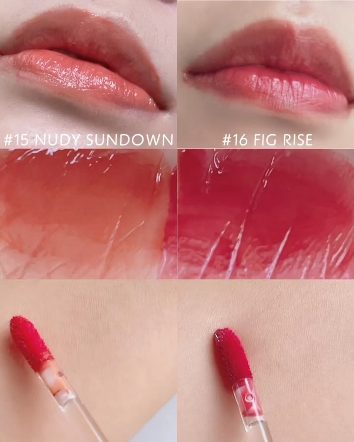 グラスティングウォーターティント/rom&nd/リップティントを使ったクチコミ（3枚目）