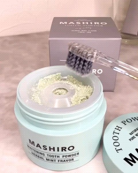 MASHIRO 薬用ホワイトニングパウダー ハーブミント/MASHIRO/歯磨き粉の動画クチコミ2つ目