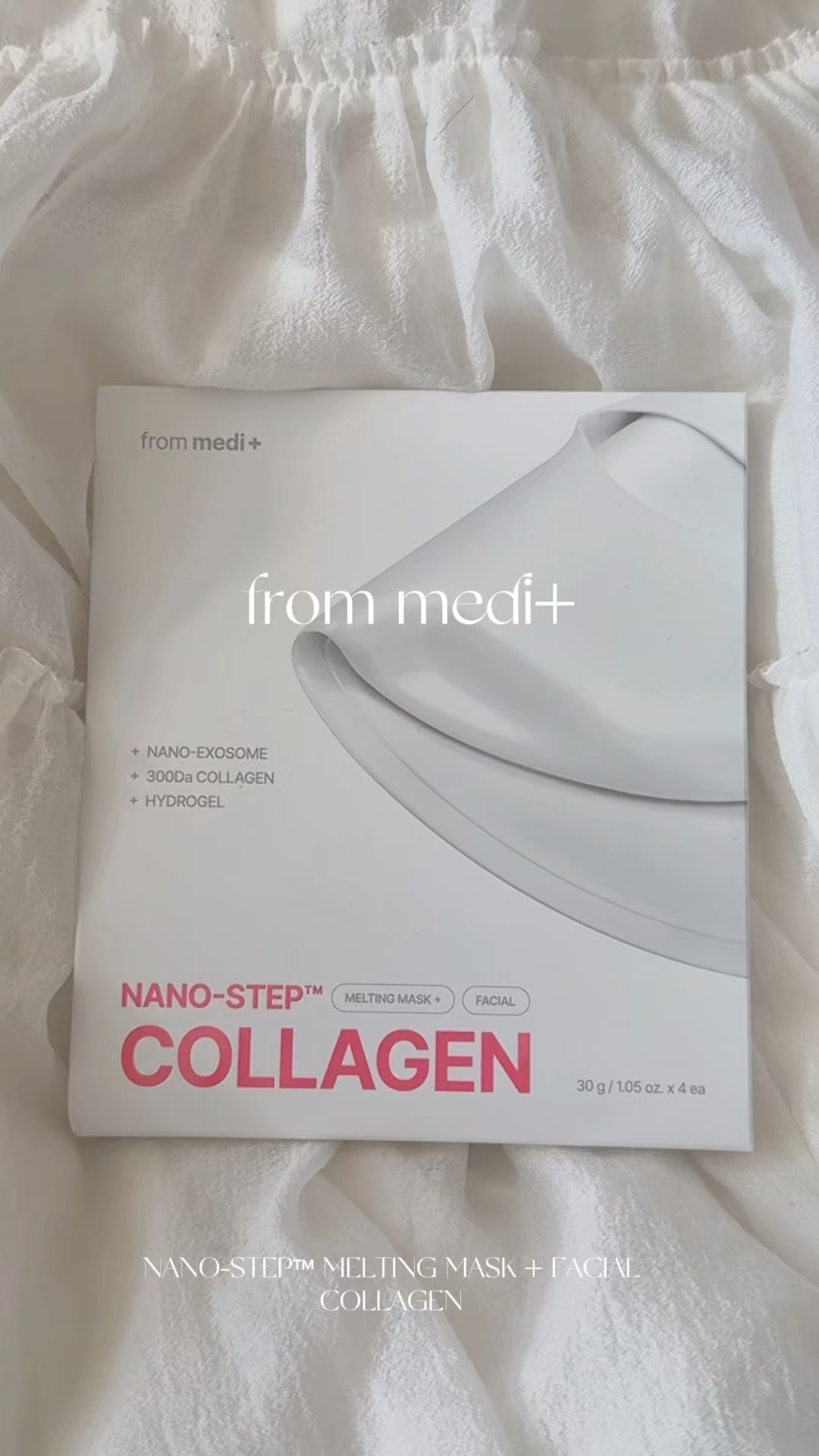 ナノステップ コラーゲン メルティングマスク/from medi+/シートマスク・パックの動画クチコミ4つ目
