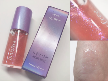 innisfree オーロラエディション リップグロスのクチコミ「💜innisfree イニスフリー オーロラエディション Jewel Lip Glow💜

韓.....」（1枚目）