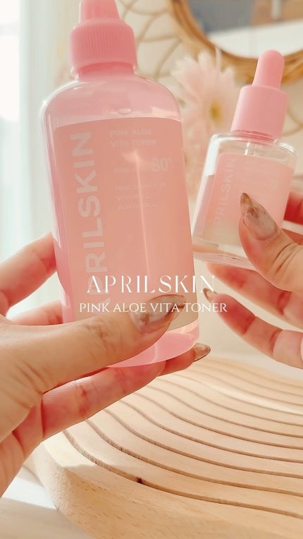 ピンクアロエビタトナー/APRILSKIN/化粧水の人気ショート動画