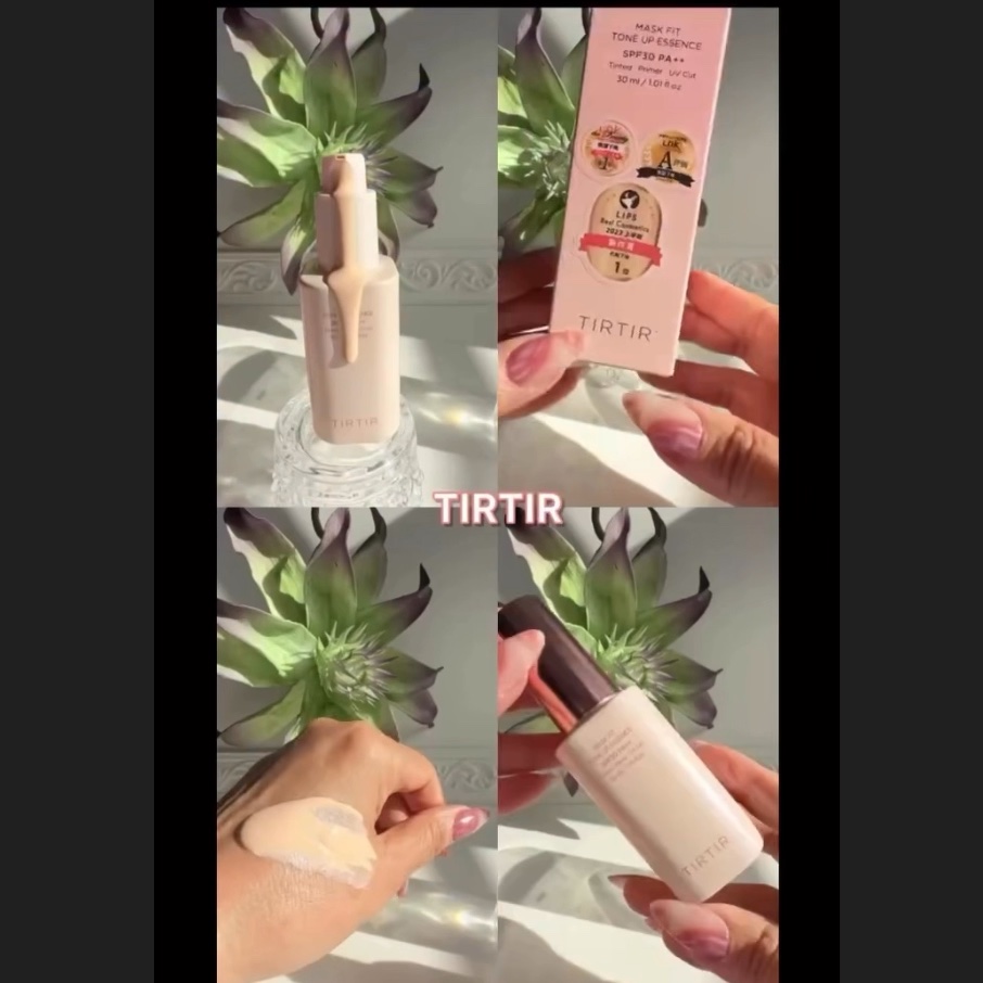 
TIRTIR
MASK FIT TONE UP ESSENCE

✨ここが推しポイント✨
🔹化粧下地として優秀
🔹スキンケア＋UVケア＋トーンアップが1本で完了
🔹ナチュラル仕上げですっぴん風ベースにも◎

【使用カラー：BEIGE
