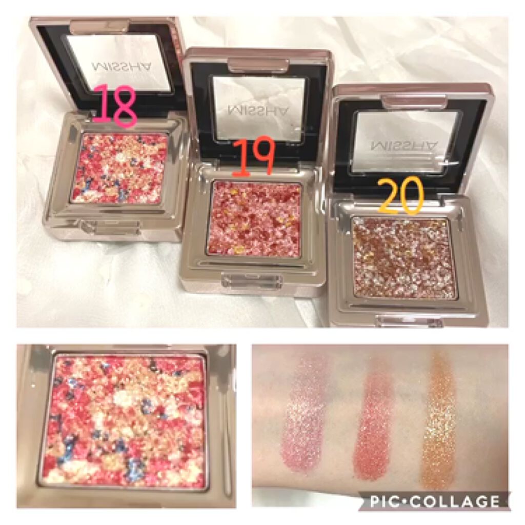 グリッタープリズム シャドウ/MISSHA/グリッターを使ったクチコミ（2枚目）