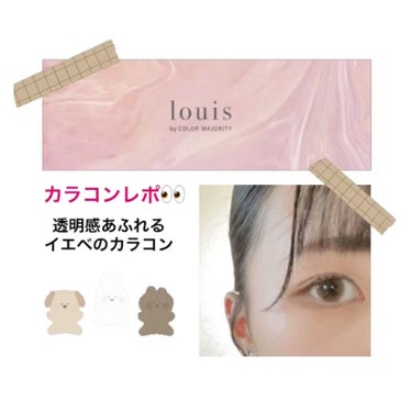 ♣︎これでこの夏透明感抜群♣︎
【louis by COLOR MAJORITY】
ふんわり透明感盛り『steady』

カラコンって自分に合うのが一番だと思うんですよね。だから可愛い人が付けてるカラコ