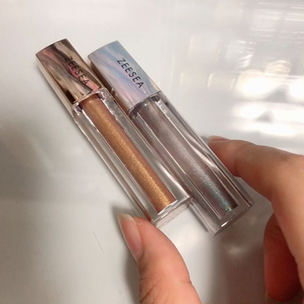 ダイヤモンドシリーズ 星空リキッドアイシャドウ/ZEESEA/リキッドアイシャドウを使ったクチコミ（3枚目）