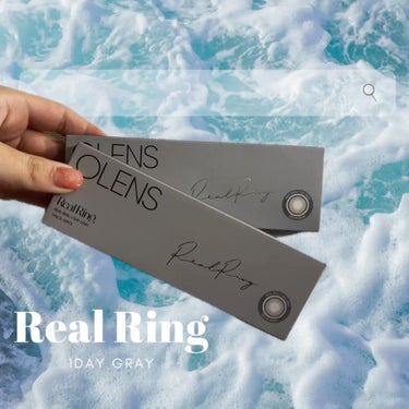 Real Ring 1day グレー/OLENS/ワンデー（１DAY）カラコンを使ったクチコミ（1枚目）