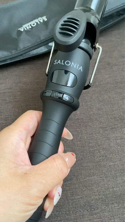 セラミックカール ヘアアイロン/SALONIA/カールアイロンの動画クチコミ1つ目