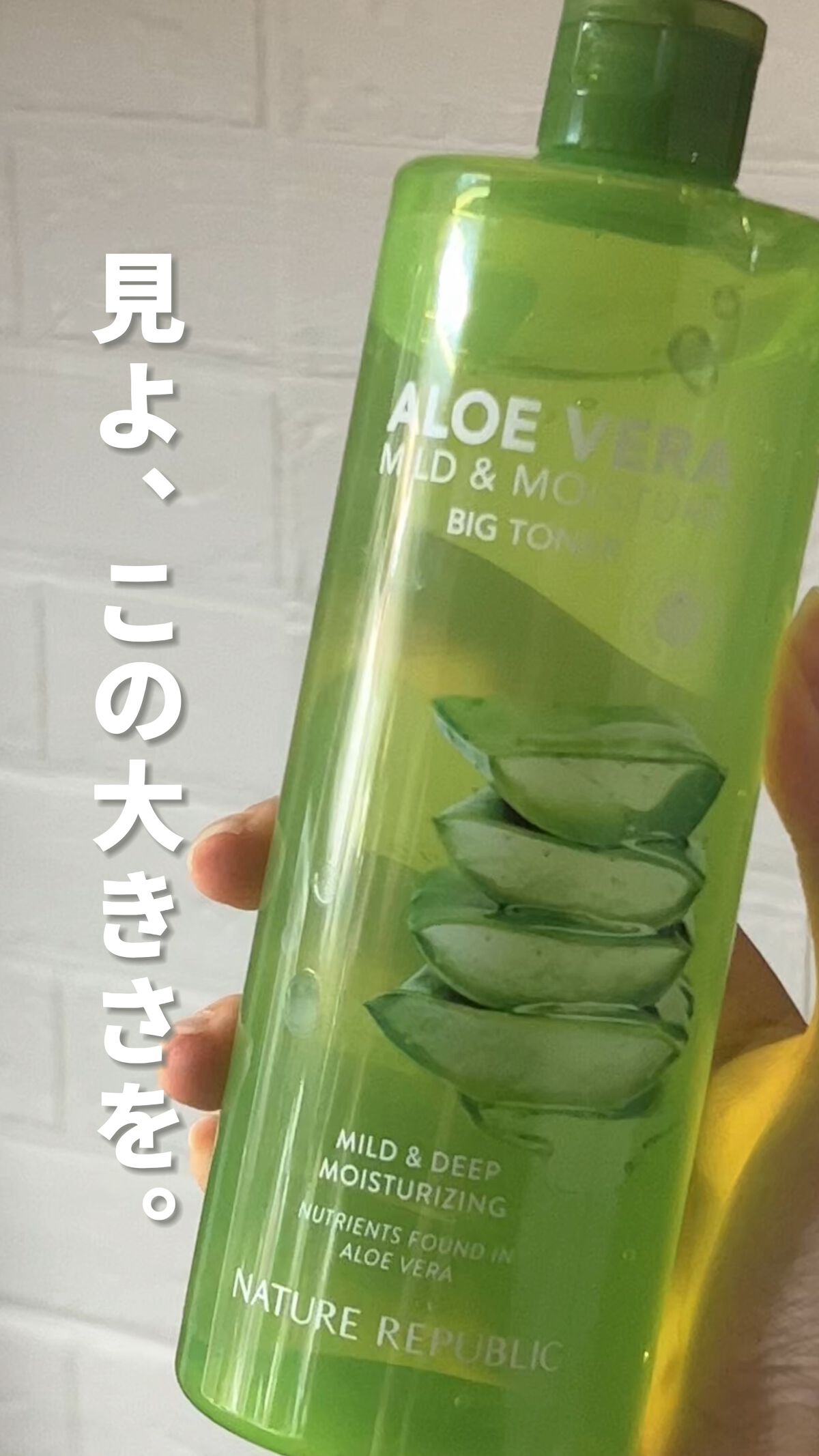 マイルド＆モイスチャー アロエビッグトナー/ネイチャーリパブリック/化粧水を使ったクチコミ（1枚目）