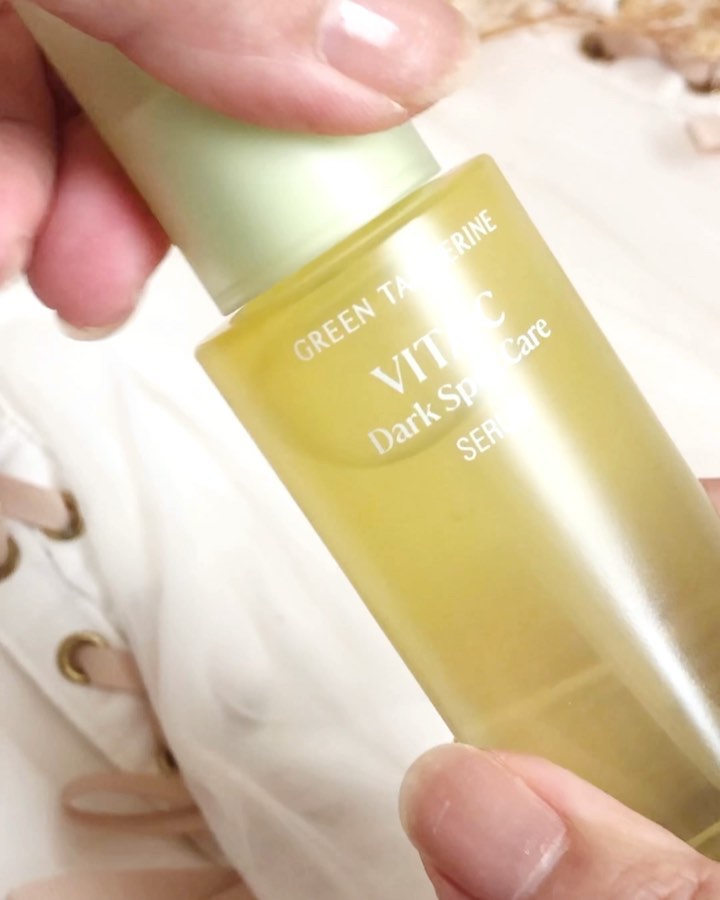 グリーンタンジェリン ビタC ダークスポットケアセラム/goodal/美容液を使ったクチコミ（3枚目）