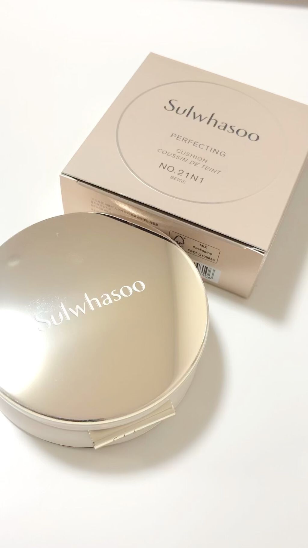 パーフェクティング クッション/エアリ/Sulwhasoo/クッションファンデーションの動画クチコミ1つ目