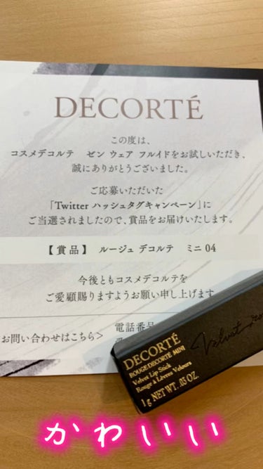 ルージュ デコルテ/DECORTÉ/口紅を使ったクチコミ（1枚目）