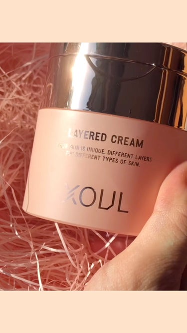 XOUL レイヤードクリーム（LAYERED CREAM）のクチコミ「XOUL
レイヤードクリーム

重ね塗りが楽しめる#レイヤードクリーム
押したら出てくるジャー.....」（1枚目）