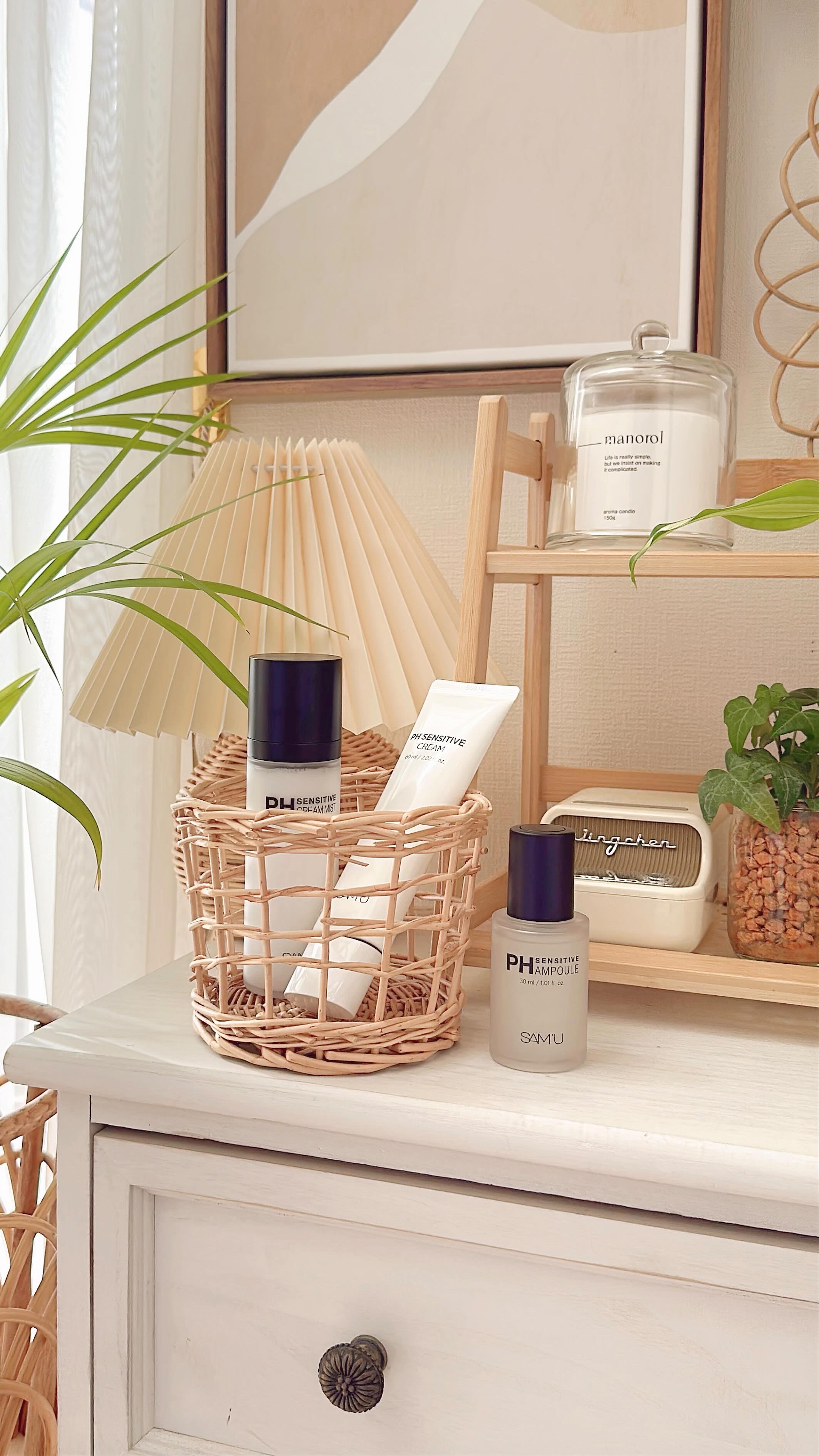 PHセンシティブクリームミスト/SAM'U/ミスト状化粧水を使ったクチコミ（1枚目）