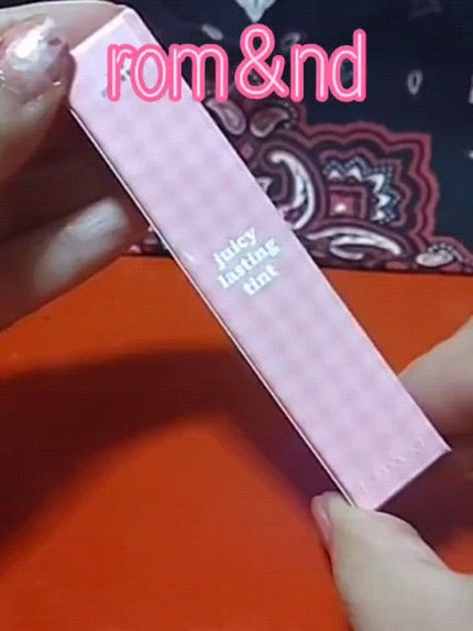 ジューシーラスティングティント/rom&nd/リップティントを使ったクチコミ(1枚目)