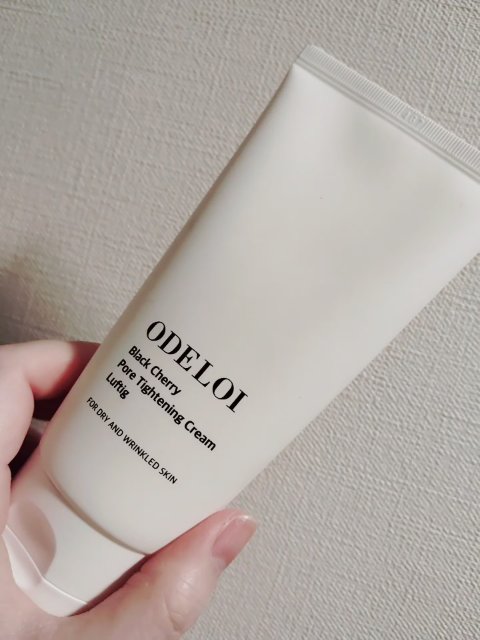 ブラックチェリー毛穴収縮クリーム　ルフティグ/ODELOI/フェイスクリームの動画クチコミ2つ目