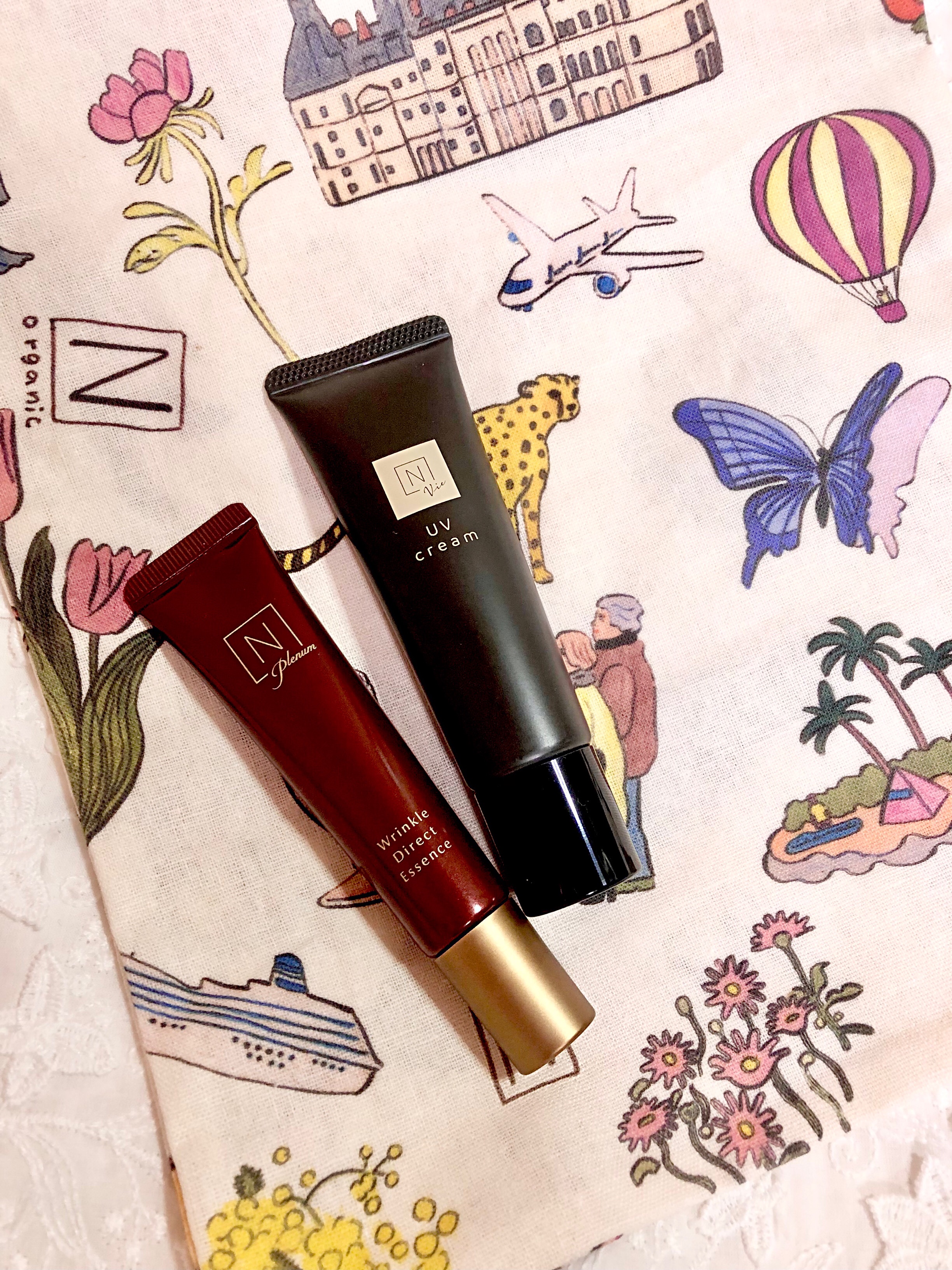 シミシワ美容液・新商品 UVケアセット Future Memory巾着ポーチ付/Ｎ organic/その他キットセットを使ったクチコミ（1枚目）