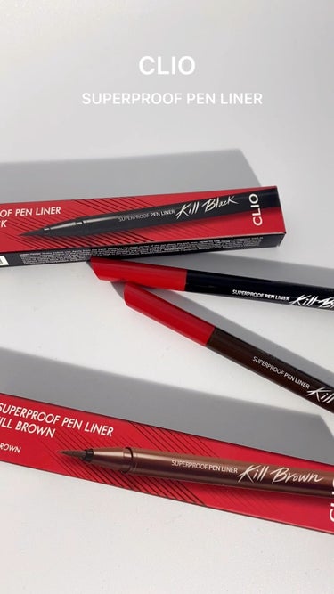 CLIO スーパープルーフ ブラッシュ ライナーのクチコミ「𝐂𝐋𝐈𝐎
SUPERPROOF PEN LINER
ーーーーーーーーーーーーーーーーーーーーー.....」（1枚目）