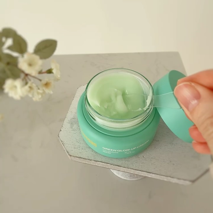 カラーフードシリーズグリーングロウアップクリーム/Tovegan/フェイスクリームを使ったクチコミ（2枚目）