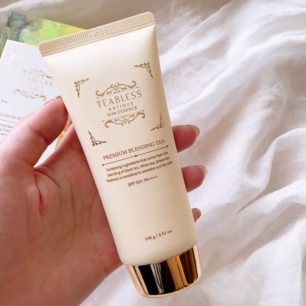 アンティークサンスクリーンエッセンス/TEABLESS/日焼け止めローションを使ったクチコミ（2枚目）