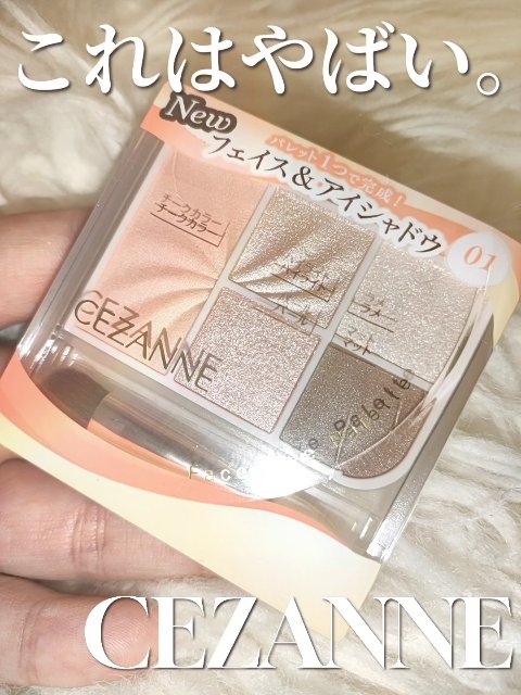 フェイスアイパレット/CEZANNE/アイシャドウを使ったクチコミ（1枚目）