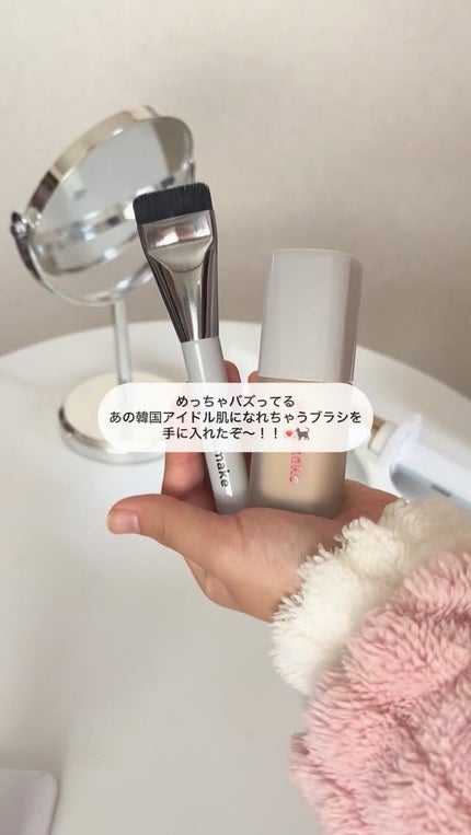 Spatula Wide Foundation Brush/wakemake/メイクブラシの人気ショート動画