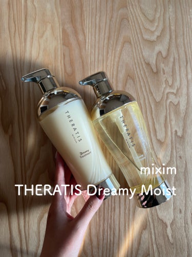 mixim（ミクシム） のTHERATIS Dreamy Moist シャンプー／ヘアトリートメントをお試ししました😌

-----

寝ている間にナノ保湿成分がしみ込み、翌朝のアホ毛・パサつきを抑制す