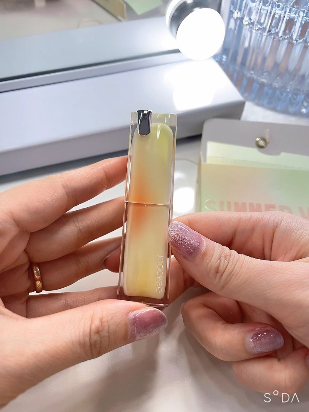 夏禅シリーズ 水光シアーリップスティック/Joocyee/口紅を使ったクチコミ（1枚目）