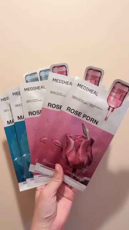 ローゼPDRNエッセンシャルマスクヘルシーグロウ/MEDIHEAL/シートマスク・パックの人気ショート動画