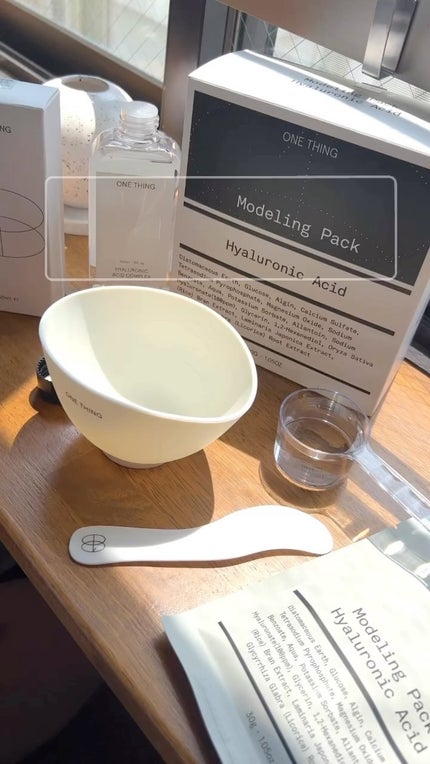 モデリングパック ヒアルロン酸 /ONE THING/洗い流すパック・マスクの人気ショート動画