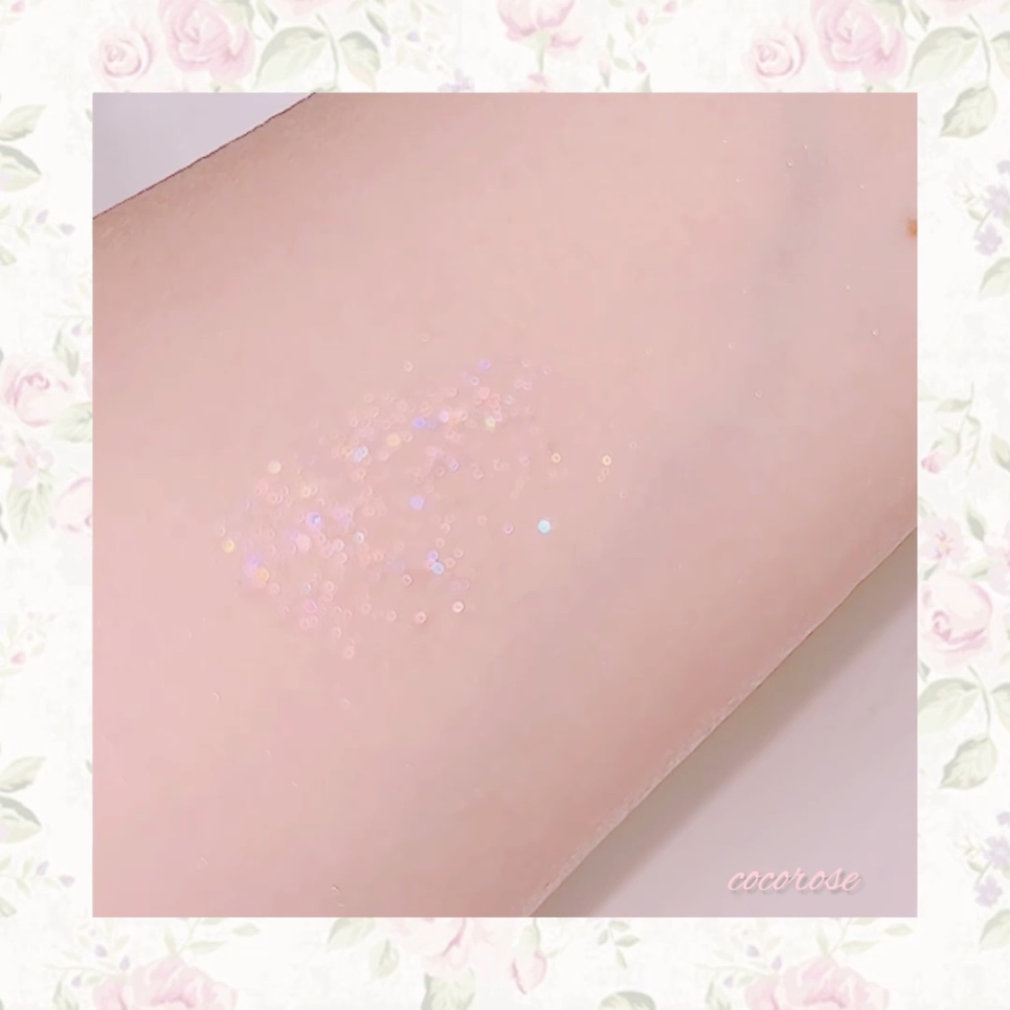 ジルスチュアート　アイダイヤモンド グリマー 01 rose glitz/JILL STUART/グリッターを使ったクチコミ（2枚目）
