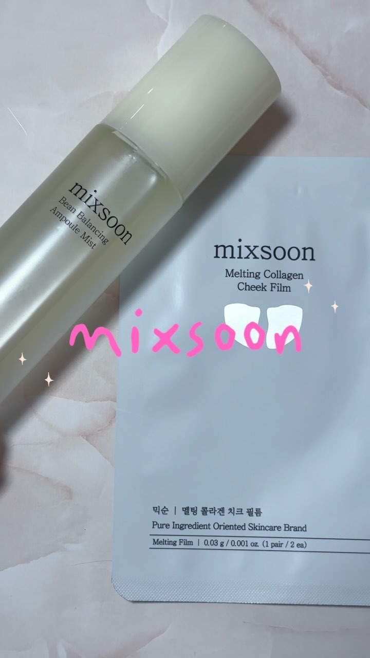 メルティングコラーゲンチークフィルム/mixsoon/シートマスク・パックの動画クチコミ3つ目