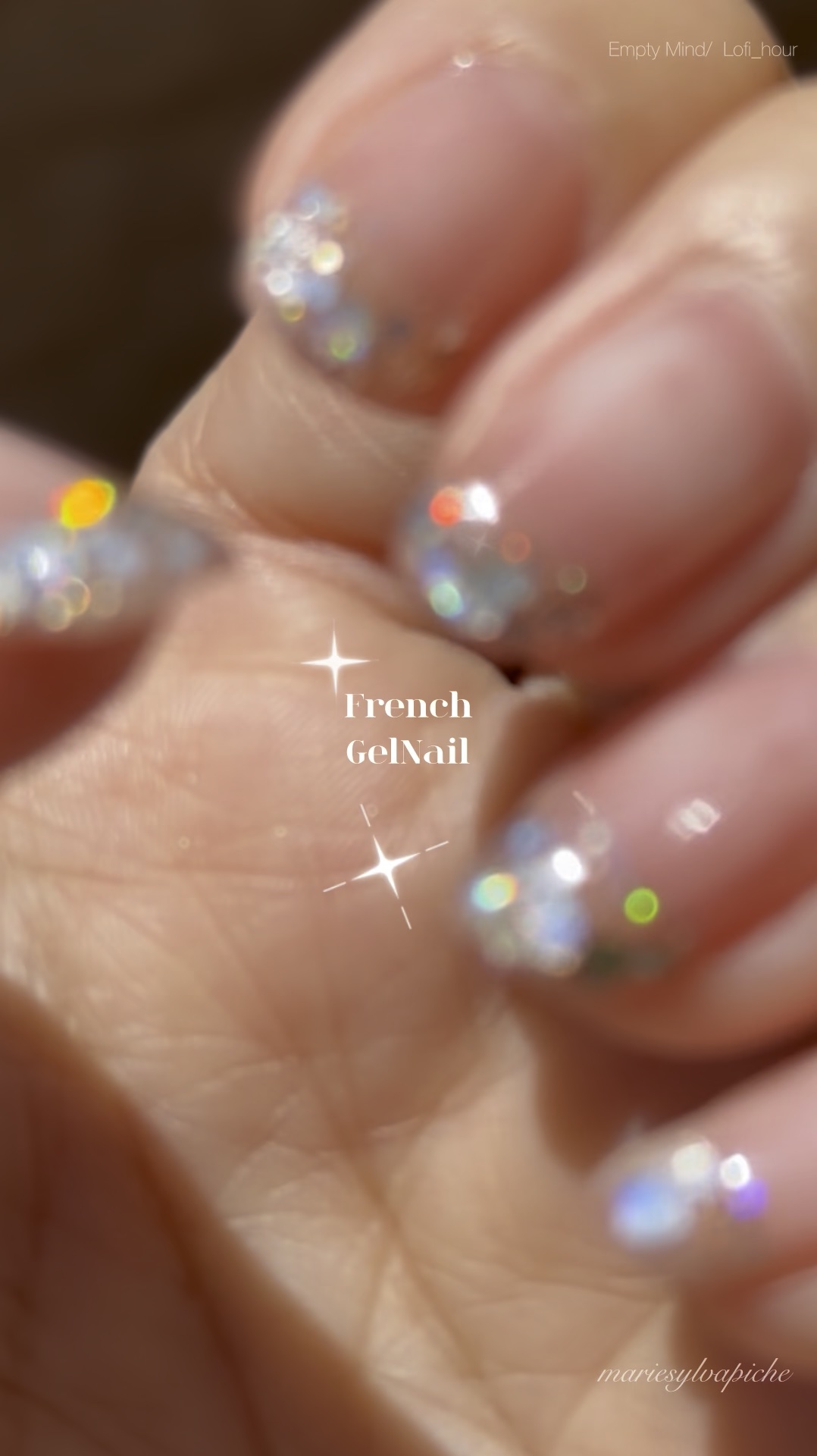 #透け感宝石ネイル,#プチプラネイル,#セルフジェルネイル,#グリッターネイル,#中華ネイルのネイルデザイン