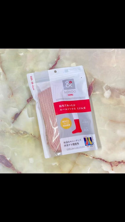 起毛であったかルームソックス ミドル丈/&ONDO/暖かい靴下の人気ショート動画