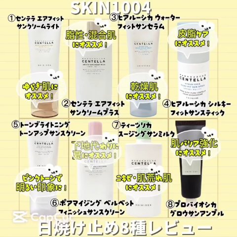 センテラ エアフィット サンクリーム ライト/SKIN1004/日焼け止めクリームの動画クチコミ1つ目