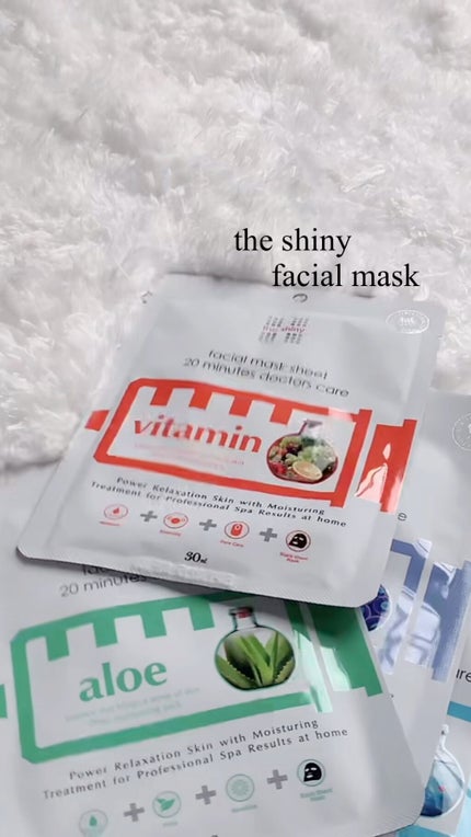 the shiny faciaI mask sheet 20 minutes doctors care /The Shiny/シートマスク・パックの人気ショート動画