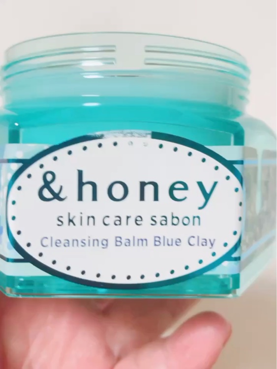 アンドハニー サボン クレンジングバーム ブルークレイ/&amp;honey/クレンジングバームを使ったクチコミ（2枚目）
