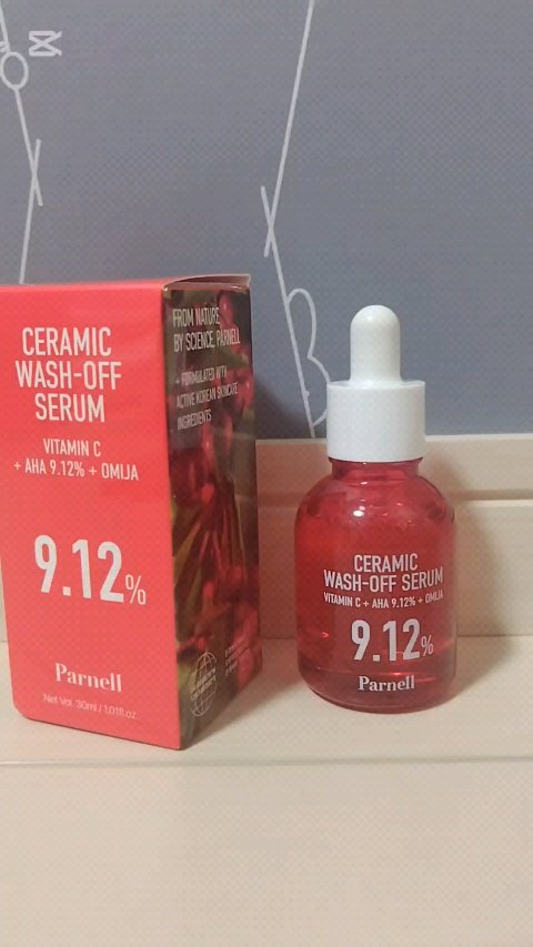 AHA 9.12 オミジャ 陶器肌 ウォッシュオフ セラム/parnell/美容液の動画クチコミ1つ目