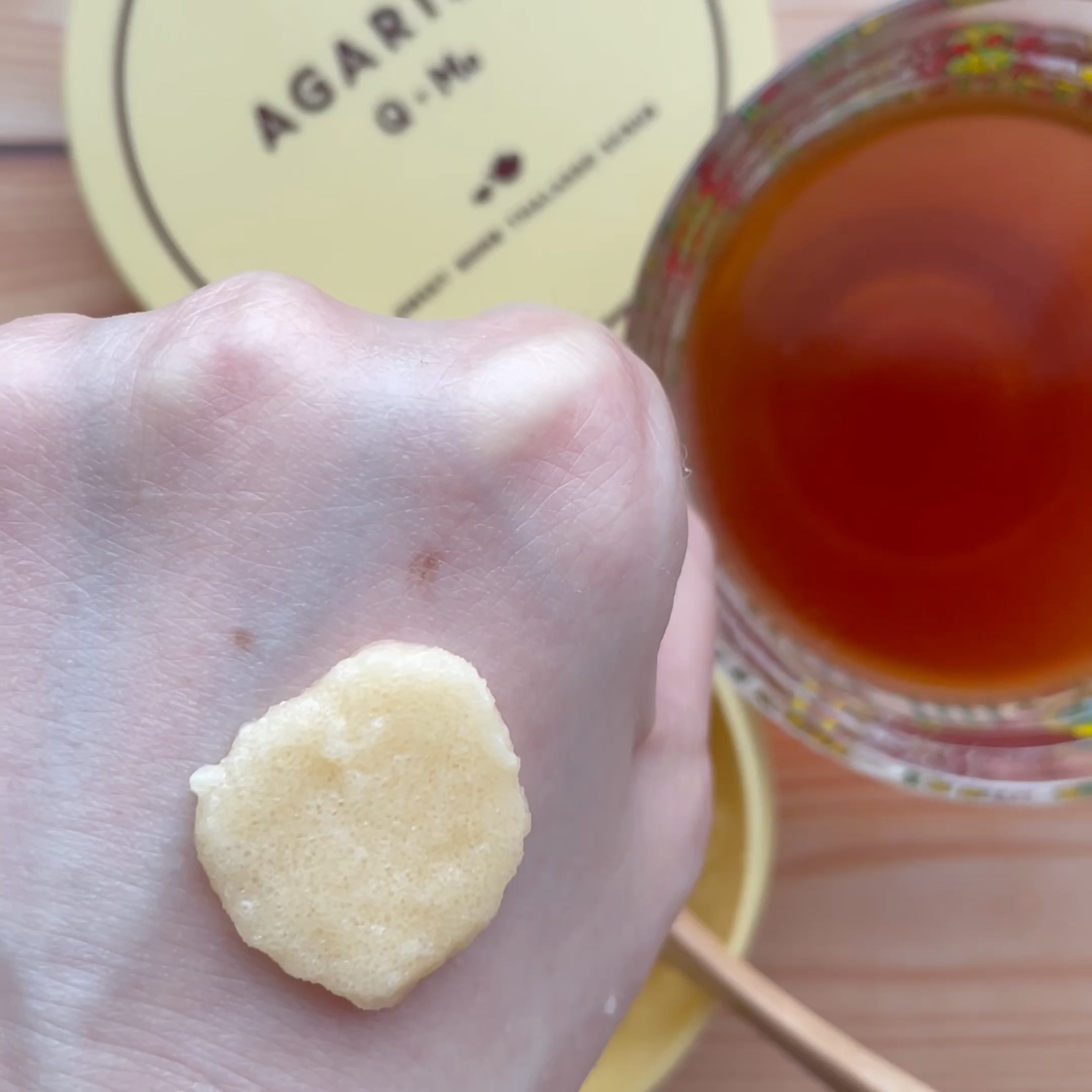 Q+Me スウィートボムタラソスクラブレモンティーの香り/AGARISM/バストケア・ヒップケアの動画クチコミ3つ目