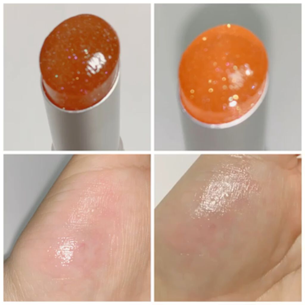 グリッタリーウェブリップバーム/unleashia/リップケアを使ったクチコミ（2枚目）