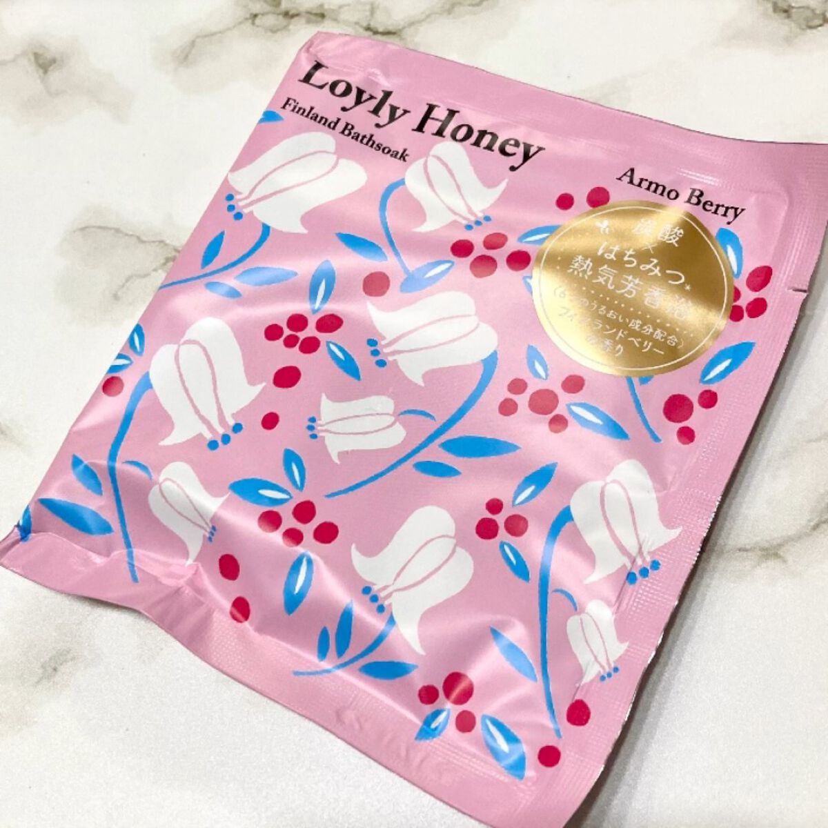 ロウリュ ハニー フィンランドバスソーク フィンランドベリー  /charley/炭酸系入浴剤を使ったクチコミ（1枚目）