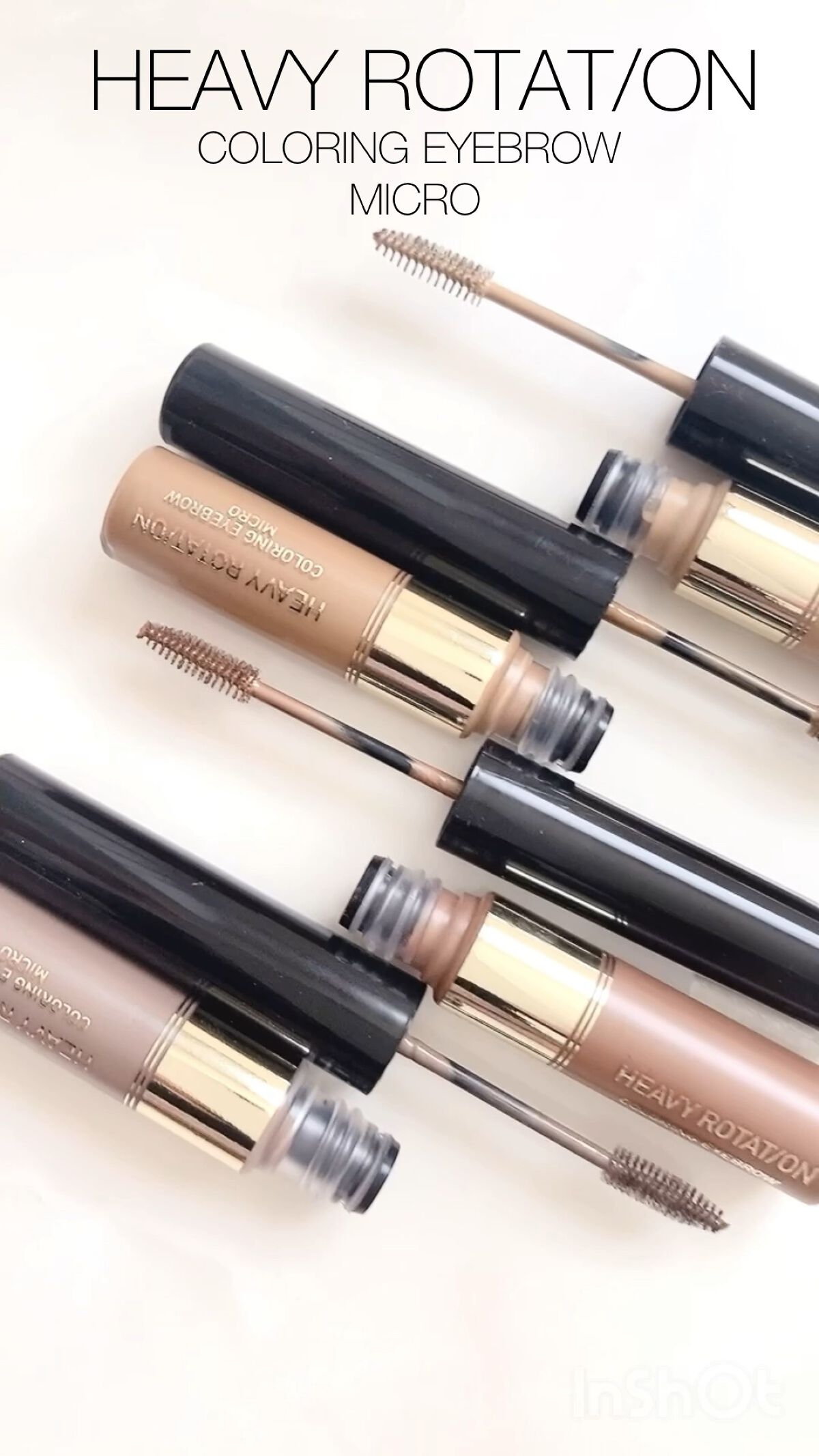 カラーリングアイブロウ マイクロ/ヘビーローテーション/眉マスカラを使ったクチコミ（1枚目）