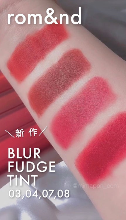 rom&nd ブラーファッジティント/rom&nd/リップティントを使ったクチコミ(1枚目)